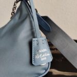 Replica Prada 1BH204 Prada Re-Edition 2005 Nylon Bag Light Blue - 图片 4