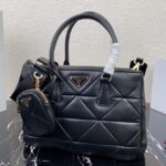 Replica Prada Small Prada Galleria Saffiano Leather bag 1BA863 Black - 图片 6
