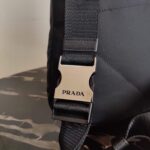 Replica Prada Re-Nylon and leather Backpack 2VZ092 Black - 图片 3