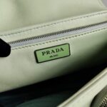 Replica Prada Pocket Nylon and Brushed Leather Bag 1BD295 Green - 图片 6