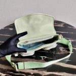 Replica Prada Pocket Nylon and Brushed Leather Bag 1BD295 Green - 图片 7