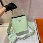 Replica Prada Panier ostrich leather 1BA319 Bag Green - 图片 2