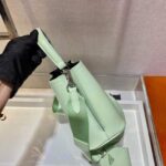 Replica Prada Panier ostrich leather 1BA319 Bag Green - 图片 4