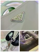 Replica Prada Panier ostrich leather 1BA319 Bag Green - 图片 6