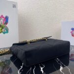 Replica Prada Nylon Vintage Chain Stray Bag 1BD630 Black - 图片 3