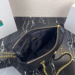 Replica Prada Nylon Vintage Chain Stray Bag 1BD630 Black - 图片 7