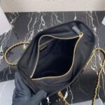 Replica Prada Nylon Vintage Chain Stray Bag 1BD625 Black - 图片 6