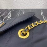Replica Prada Nylon Vintage Chain Stray Bag 1BD620 Black - 图片 5