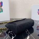 Replica Prada Nylon Vintage Chain rhombus stray Bag 1BD619 Black - 图片 3