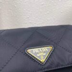 Replica Prada Nylon Vintage Chain rhombus stray Bag 1BD619 Black - 图片 4