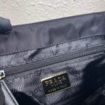 Replica Prada Nylon Vintage Chain rhombus stray Bag 1BD619 Black - 图片 7