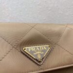Replica Prada Nylon Vintage Chain rhombus stray Bag 1BD619 Apricot - 图片 3