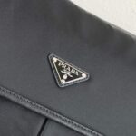 Replica Prada Nylon and Saffiano Leather Bag with Strap 2VD769 Black - 图片 4