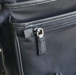 Replica Prada Nylon and Saffiano Leather Bag with Strap 2VD769 Black - 图片 8