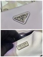Replica Prada Brushed leather handbag 1BA320 White - 图片 7