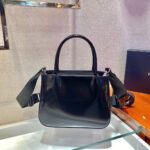 Replica Prada Brushed leather handbag 1BA320 Black - 图片 4