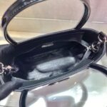 Replica Prada Brushed leather handbag 1BA320 Black - 图片 6
