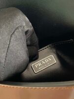 Replica Prada 2VD061 Black Brushed Leather Mini-bag With Shoulder Strap Brown - 图片 8
