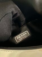 Replica Prada 2VD061 Black Brushed Leather Mini-bag With Shoulder Strap White - 图片 9