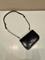 Replica Prada 2VD061 Black Brushed Leather Mini-bag With Shoulder Strap Black - 图片 3