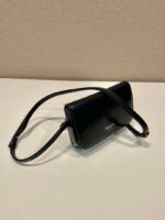 Replica Prada 2VD061 Black Brushed Leather Mini-bag With Shoulder Strap Black - 图片 4