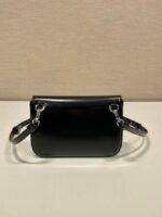 Replica Prada 2VD061 Black Brushed Leather Mini-bag With Shoulder Strap Black - 图片 5