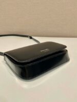 Replica Prada 2VD061 Black Brushed Leather Mini-bag With Shoulder Strap Black - 图片 6