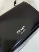 Replica Prada 2VD061 Black Brushed Leather Mini-bag With Shoulder Strap Black - 图片 9