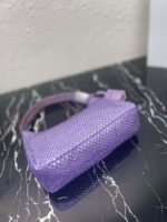 Replica Prada 1NE515 Satin mini-bag with artificial crystals Purple - 图片 5
