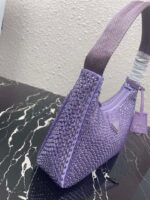 Replica Prada 1NE515 Satin mini-bag with artificial crystals Purple - 图片 6
