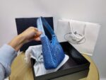 Replica Prada 1NE515 Satin mini-bag with artificial crystals Blue - 图片 2