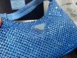 Replica Prada 1NE515 Satin mini-bag with artificial crystals Blue - 图片 6