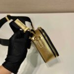 Replica Prada 2VH070 Saffiano Gold leather Prada Brique bag - 图片 5