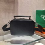 Replica Prada 2VH070 Saffiano Black leather Prada Brique bag - 图片 3