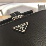Replica Prada 2VH070 Saffiano Black leather Prada Brique bag - 图片 5