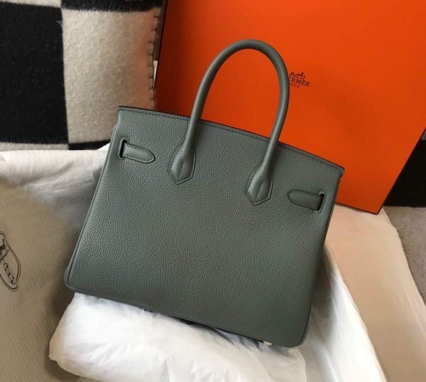653275e71c6f1.jpg Replica Hermes Birkin Designer Tote Bag Togo Leather 28346 Almond Green - 图片 1