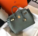 Replica Hermes Birkin Designer Tote Bag Togo Leather 28346 Almond Green - 图片 4