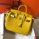 Replica Hermes Birkin Designer Tote Bag Togo Leather 28338 Yellow - 图片 3