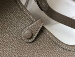 Replica Hermes Evelyne Bag Designer Hermes Mini Crossbody Real Bag 20423 Gray - 图片 5