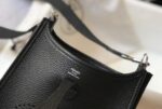 Replica Hermes Evelyne Bag Designer Hermes Mini Crossbody Real Bag 20421 Black - 图片 5