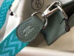 Replica Hermes Evelyne Bag Hermes Mini Crossbody Bag 20412 Silver Buckle Dark Green - 图片 4