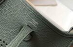 Replica Hermes Evelyne Bag Hermes Mini Crossbody Bag 20412 Silver Buckle Dark Green - 图片 6
