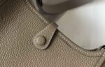 Replica Hermes Evelyne Bag Hermes Mini Crossbody Bag 20403 Silver Buckle Kakhi - 图片 5