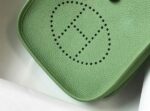Replica Hermes Evelyne Bag Designer Hermes Mini Crossbody Bag 20393 Gold Buckle Light Green - 图片 3