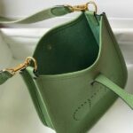 Replica Hermes Evelyne Bag Designer Hermes Mini Crossbody Bag 20393 Gold Buckle Light Green - 图片 8