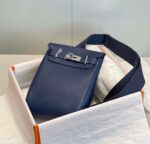Replica Hermes H083591CK89 Hac a Dos GM backpack Navy blue - 图片 4
