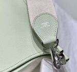 Replica Hermes H083435 Evelyne III 29 Shoulder Bag Silver Hardware Light Green - 图片 4