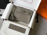 Replica Hermes Kelly Danse 22cm Leather Bag 20356 Gray - 图片 2