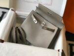 Replica Hermes Kelly Danse 22cm Leather Bag 20356 Gray - 图片 4