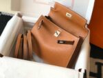 Replica Hermes Kelly Danse 22cm Leather Bag 20353 Tan - 图片 4